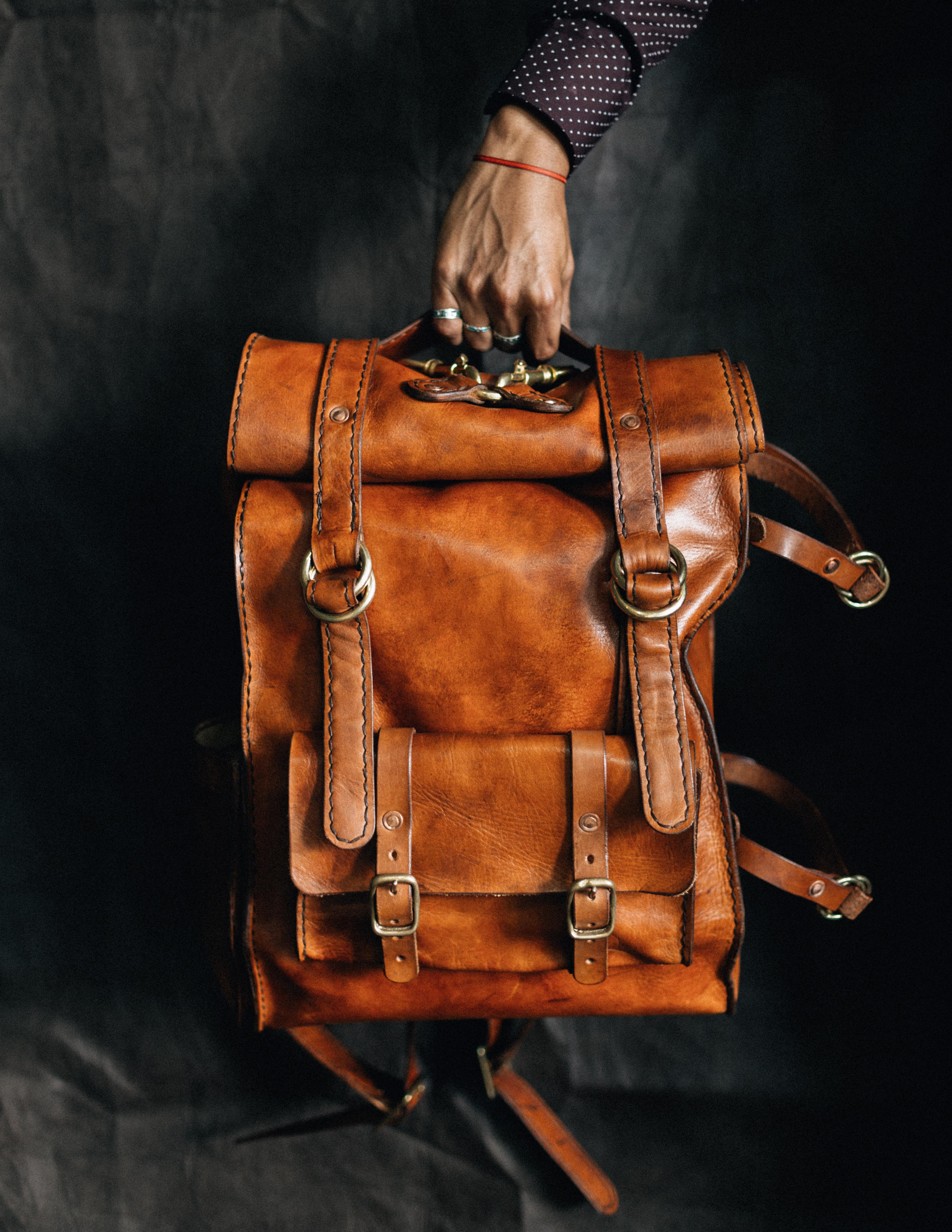 The Amaru: Leather Day Pack