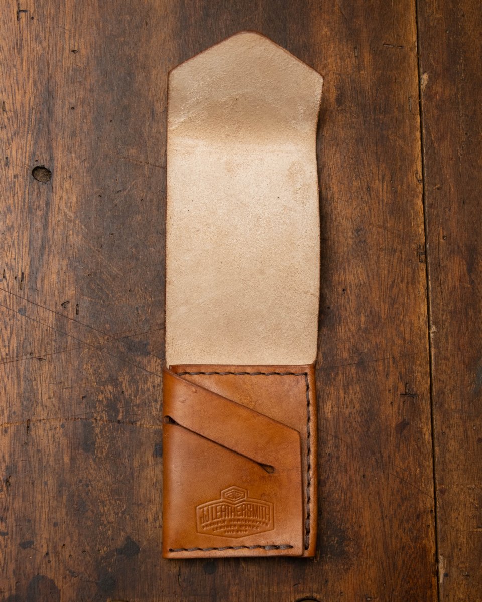 The Lucais: Minimalist Leather Wallet - JJ Leathersmith -